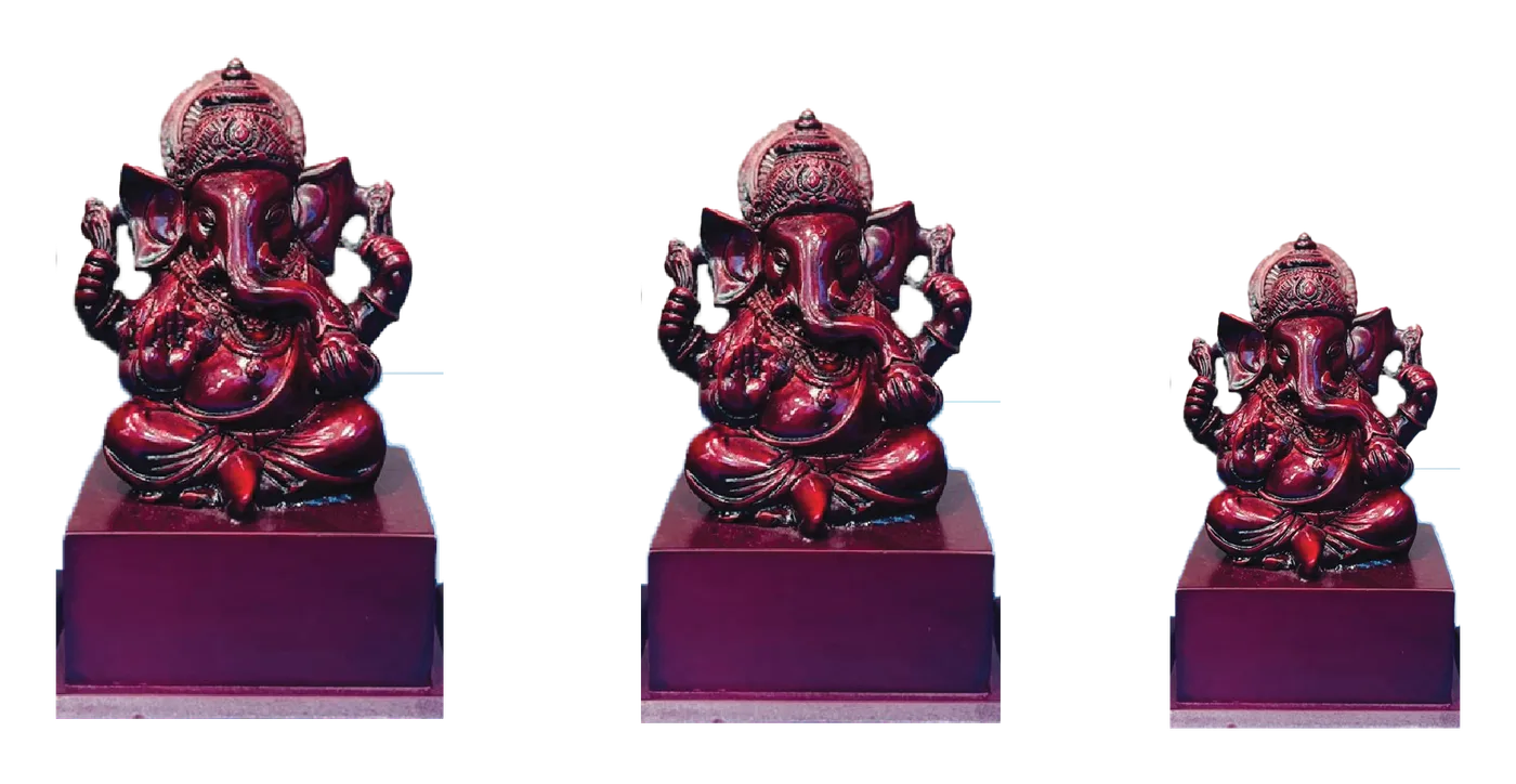 RB Ganesh Statue with Wooden Base